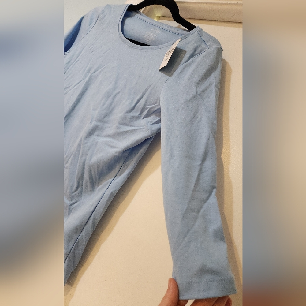 L.L. Bean Women's Light Blue Top, XS-REG - Picture 4 of 6